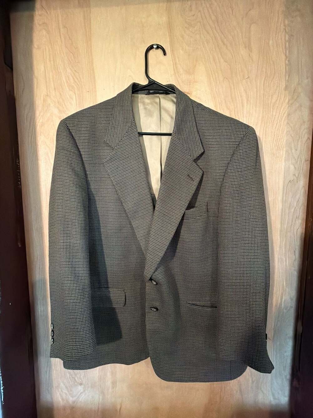 Christian Dior Monsieur Vintage Houndstooth Wool Sport Coat Jacket